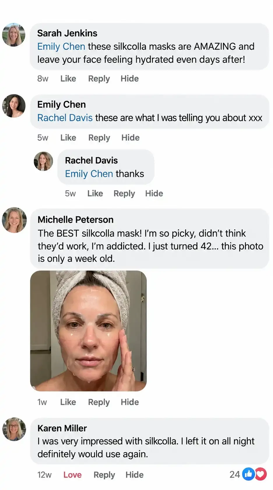 Customer review screenshot with photo