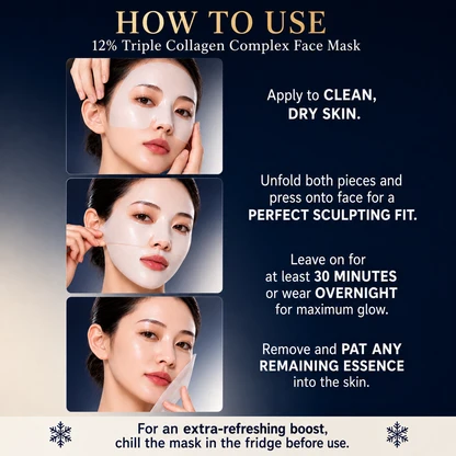 How to use the silkcolla triple collagen face mask